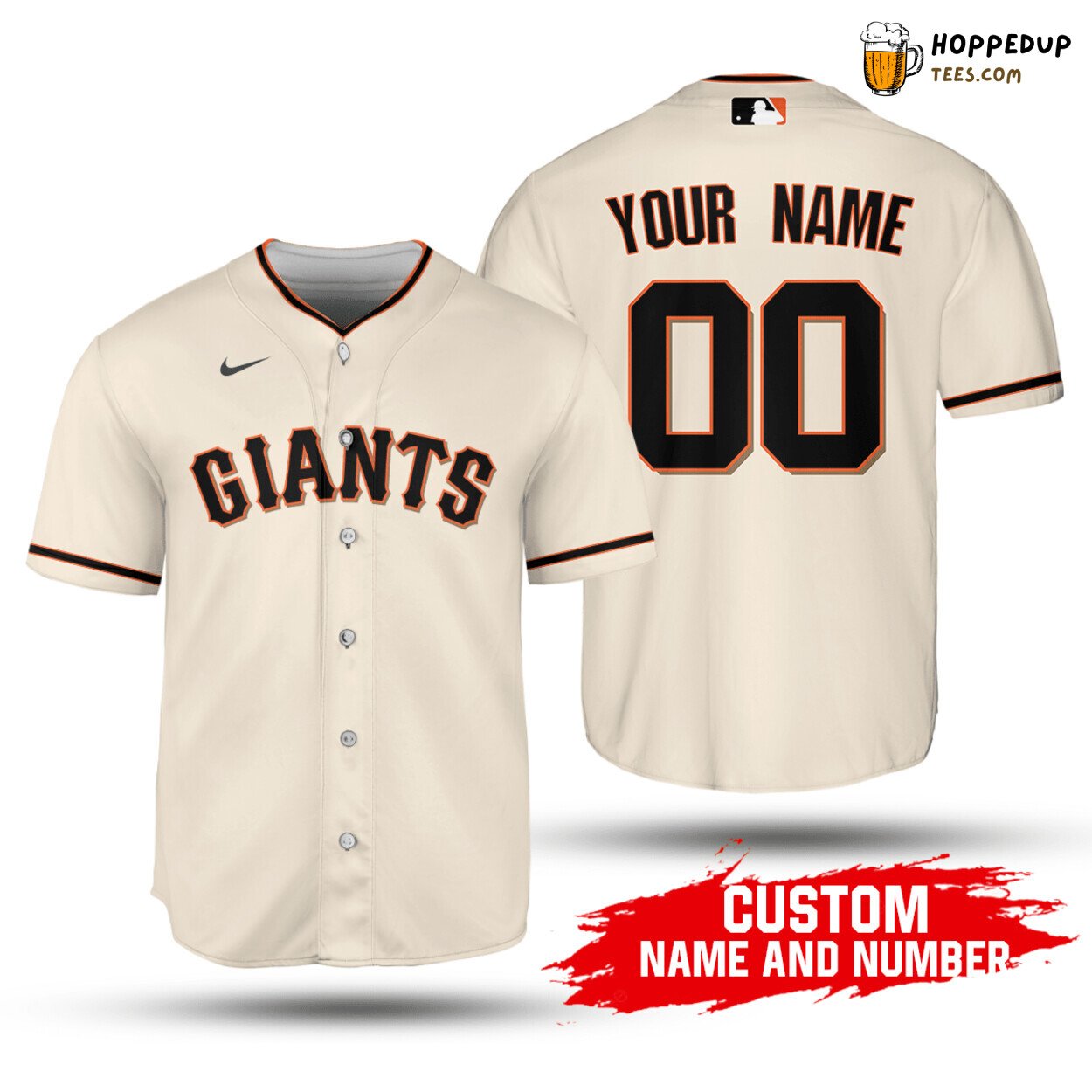 MLB San Francisco Giants Custom Name Number Home Jersey 2020 Baseball Jersey Unisex Shirt