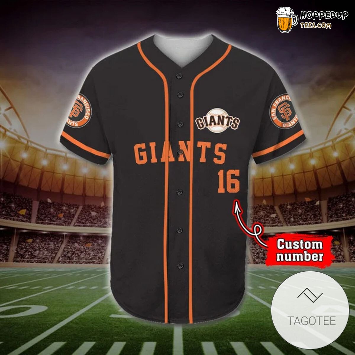 MLB San Francisco Giants Unisex Baseball Jersey Name Customized