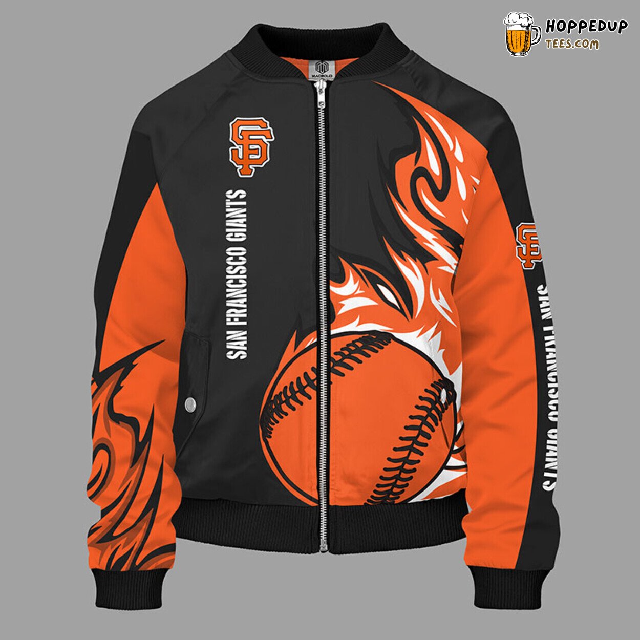 MLB San Francisco Giants Unisex Orange Premium Bomber Jacket Design