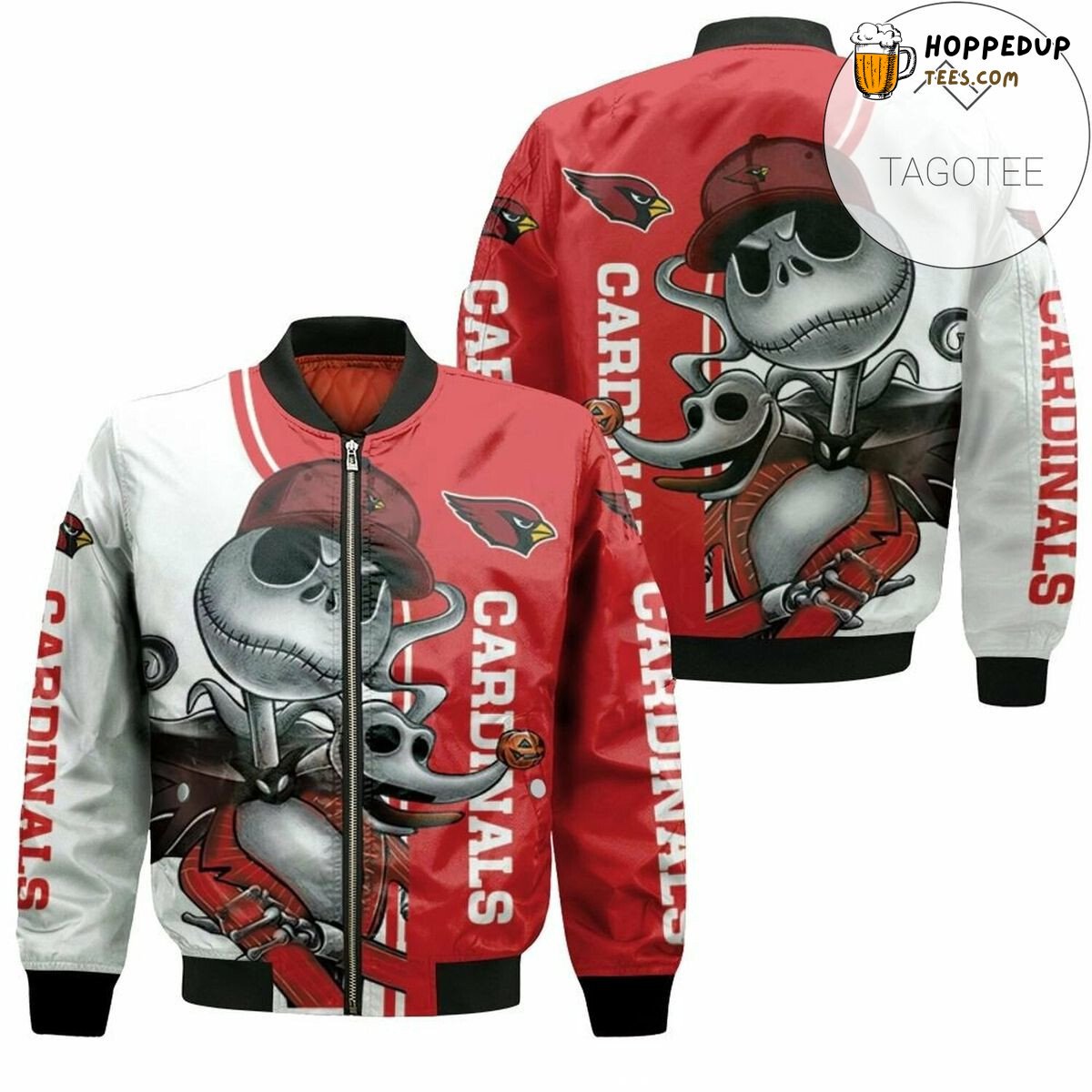 MLB St. Louis Cardinals Jack Skellington And Zero Bomber Jacket