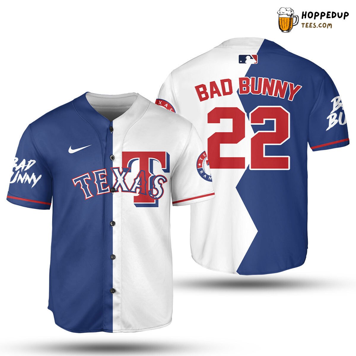 MLB Texas Rangers Bad Bunny Baseball Jersey Unisex Shirt