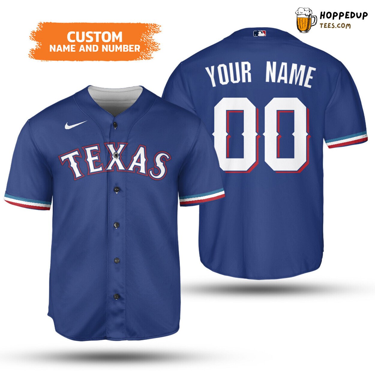 MLB Texas Rangers Custom Name Number Alternate Jersey Baseball Jersey Unisex Shirt