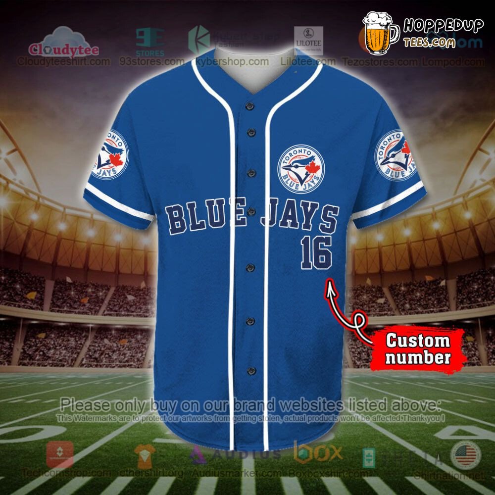 MLB Toronto Blue Jays Custom Baseball Jersey Name Number Unisex Style