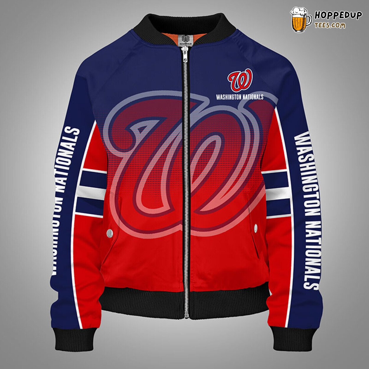 MLB Washington Nationals Classic Red Unique Bomber Jacket Design