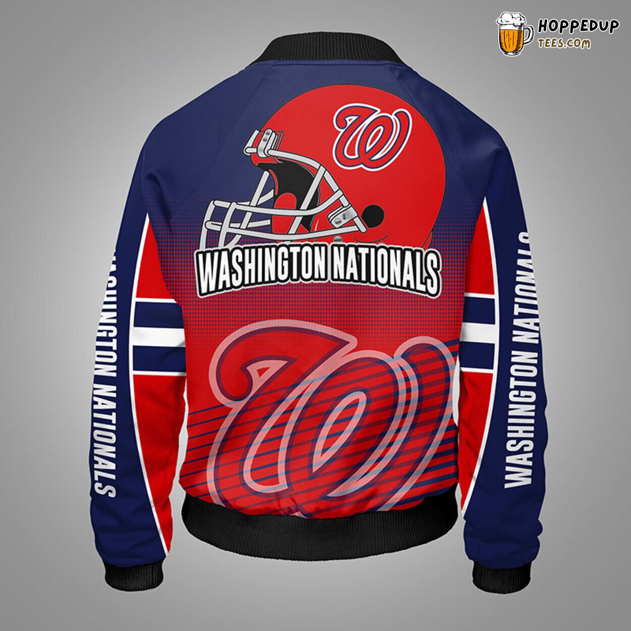 MLB Washington Nationals Classic Red Unique Bomber Jacket Design