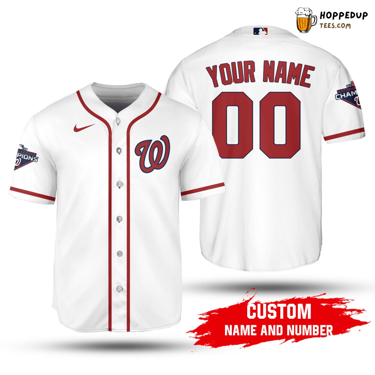 MLB Washington Nationals Custom Name Number 2020 Home Jersey White Baseball Jersey Unisex Shirt