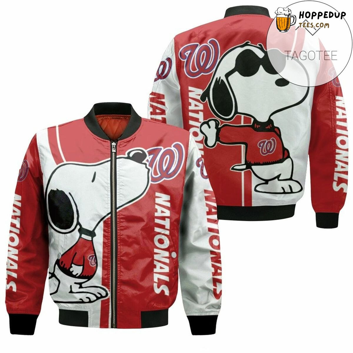 MLB Washington Nationals Snoopy Lover Bomber Jacket