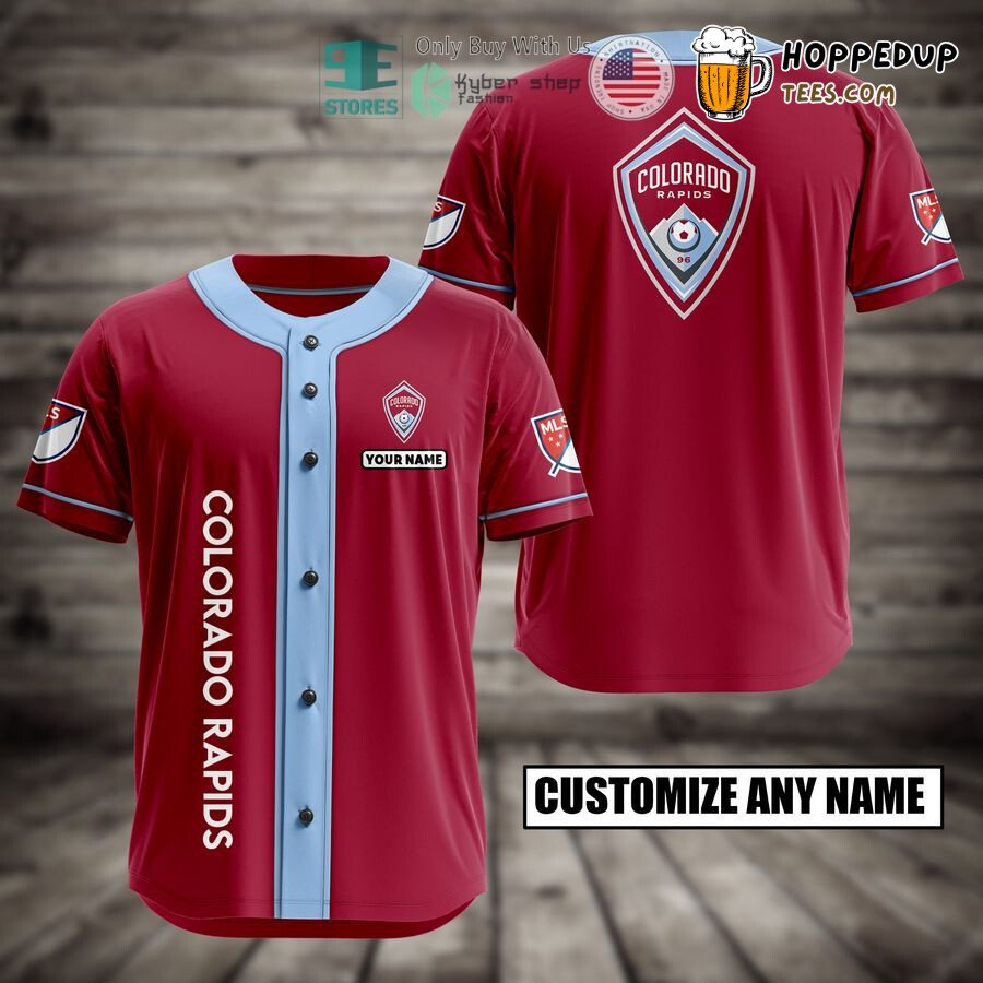 MLS Colorado Rapids Custom Name Baseball Jersey Unisex Shirt