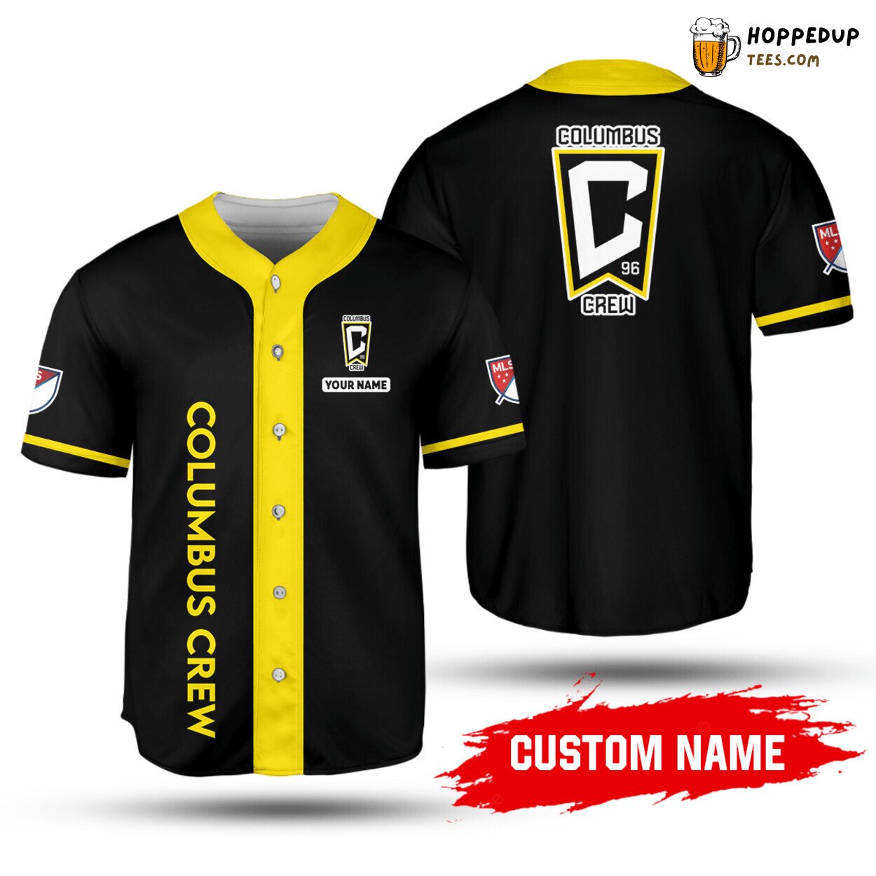 MLS Columbus Crew SC Custom Name Baseball Jersey Unisex Shirt