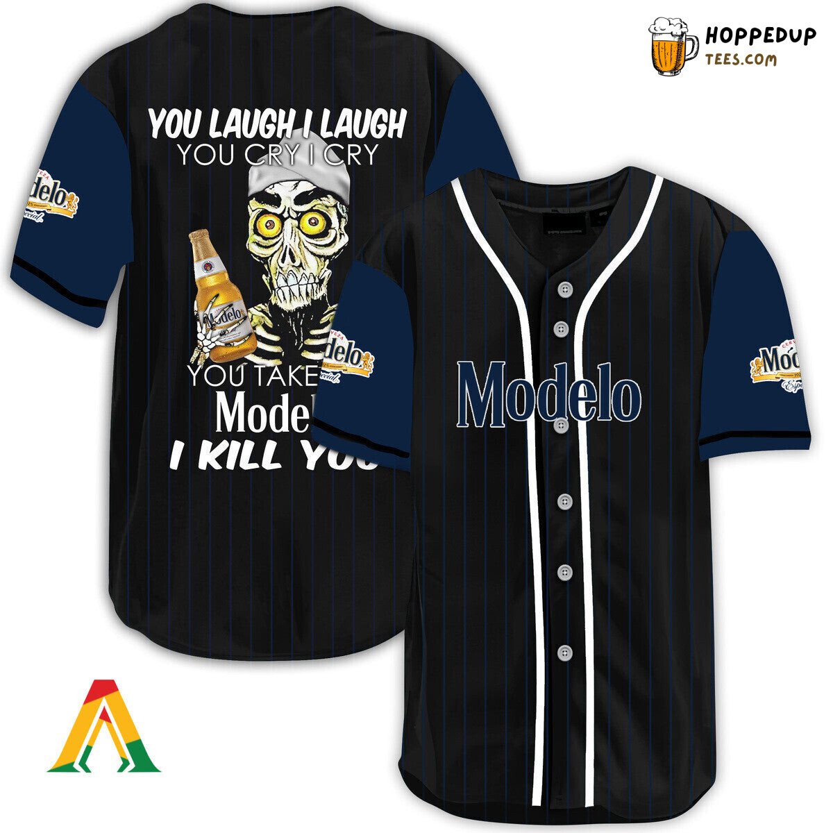Modelo Beer Defender Baseball Jersey Unique Laugh Cry Design Edition Look