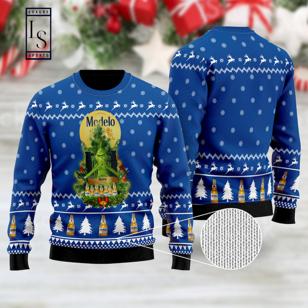 Modelo Grinch Snow Ugly Christmas Sweater HU