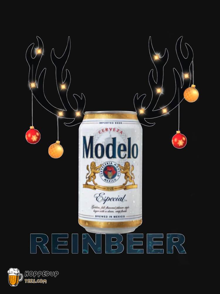 Modelo Reinbeer Funny Christmas Essential T-Shirt HU