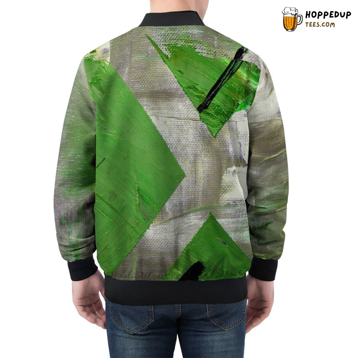Modern Abstract Canvas Delightfully Covers Men’s Bomber Jacket