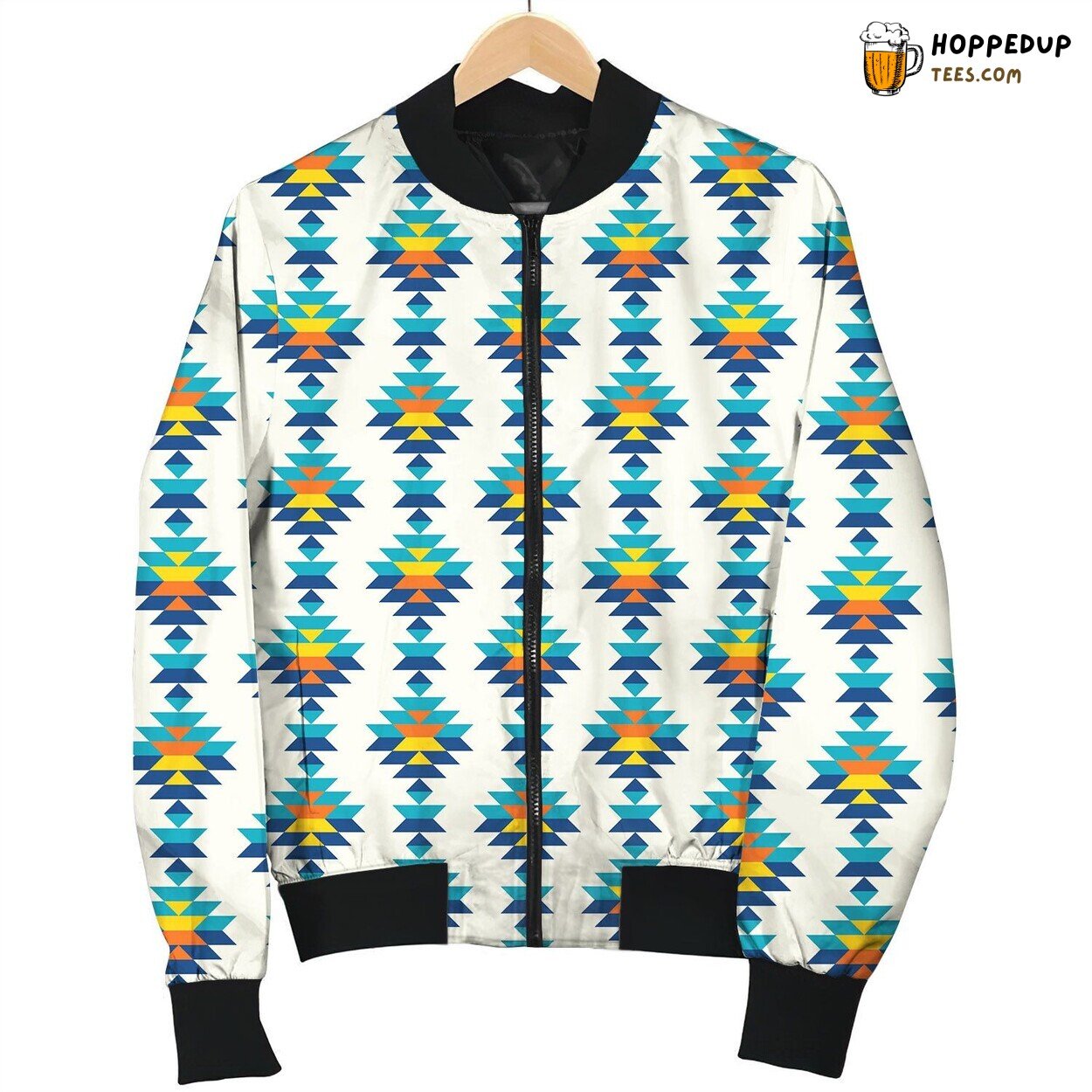 Modern Aztec Design Winter Bomber Jacket Unique Tailored Elegance Craft