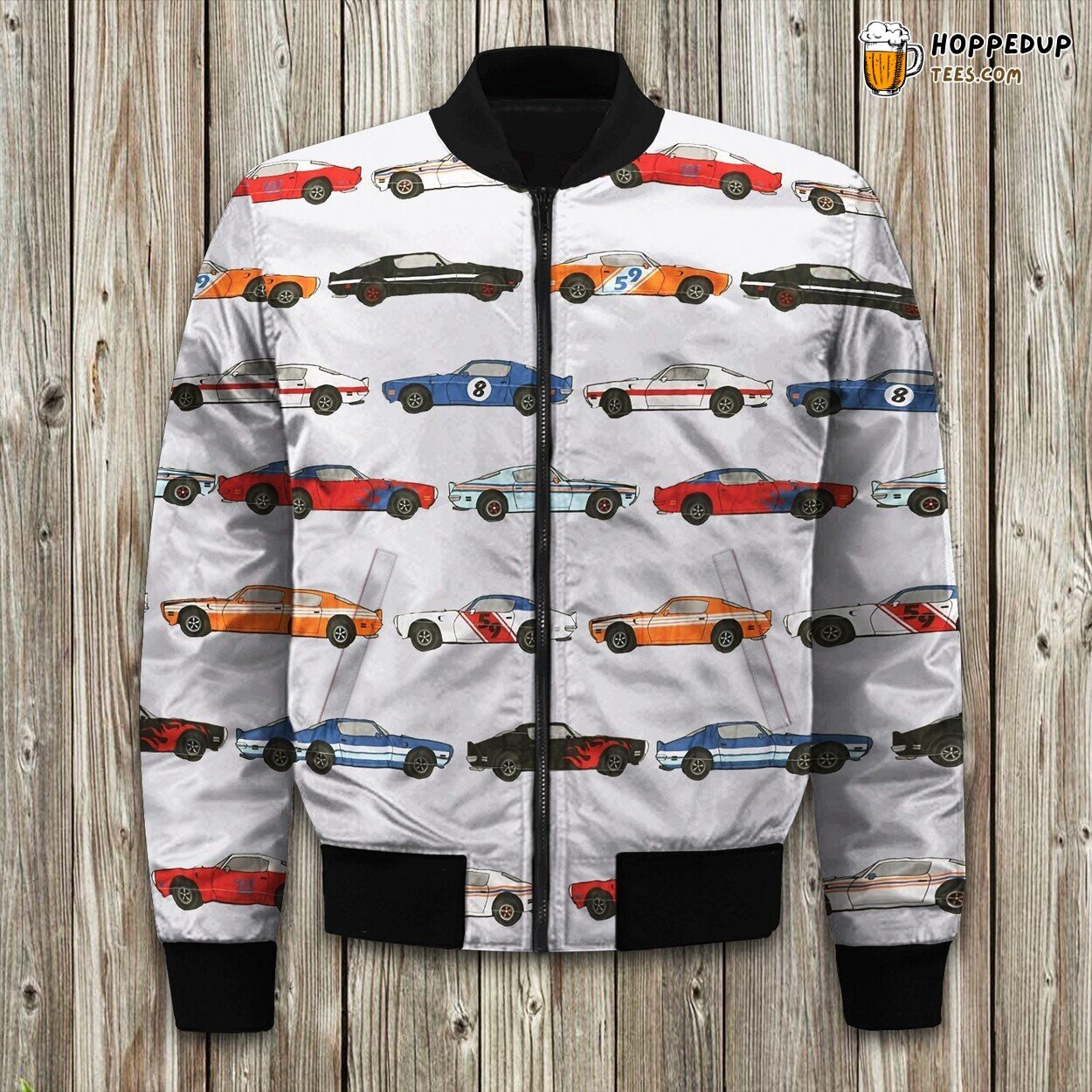 Modern Car Design Winter Bomber Jacket Urban Trendsetter Style