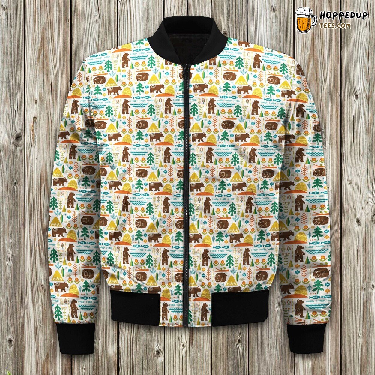 Modern Grizzly Bears Small Scale Bomber Jacket