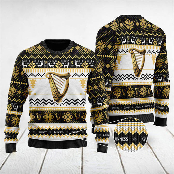 Modern Guinness Christmas Sweater HU