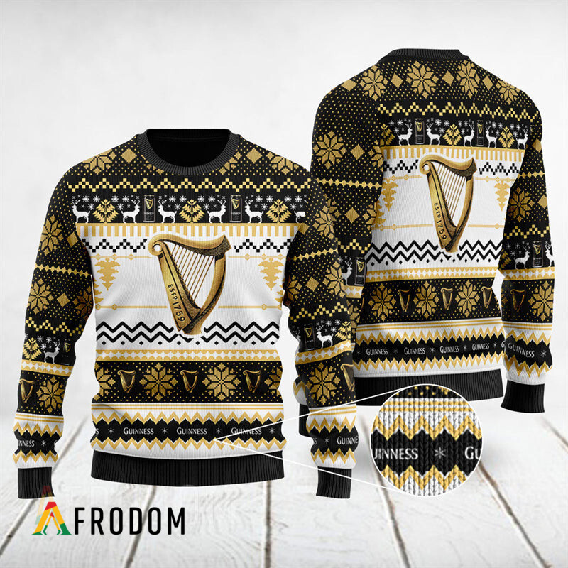 Modern Guinness Christmas Sweater HU