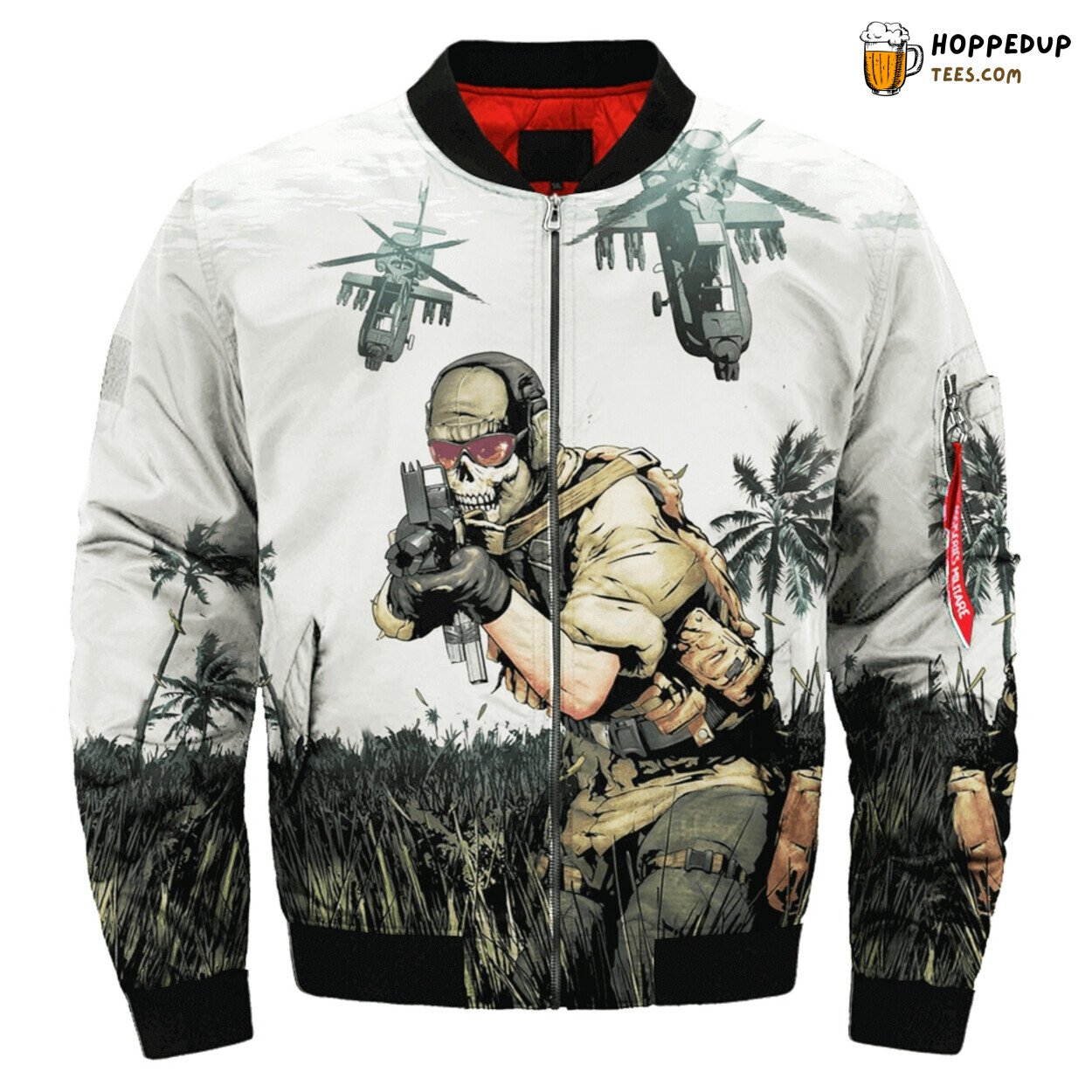 Modern Warfare Overprint Celebrating Tactical Valor Bomber Jacket