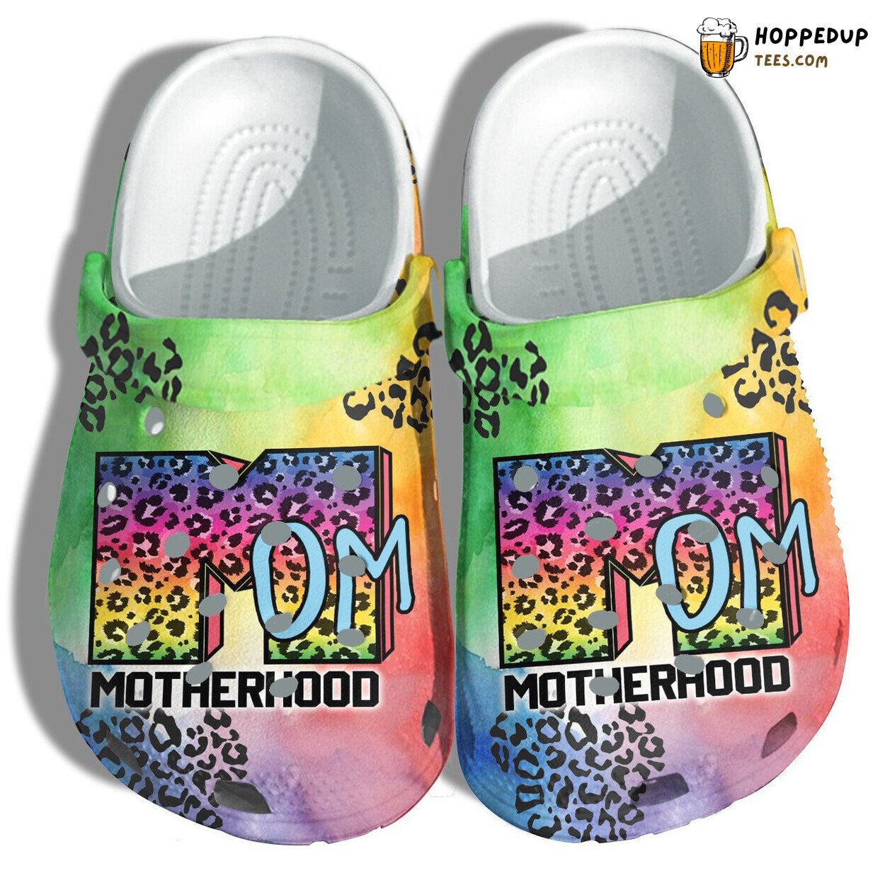 Mom Motherhood Hippie Leopard Theme Clogs Birthday Gifts Unique Bohemian