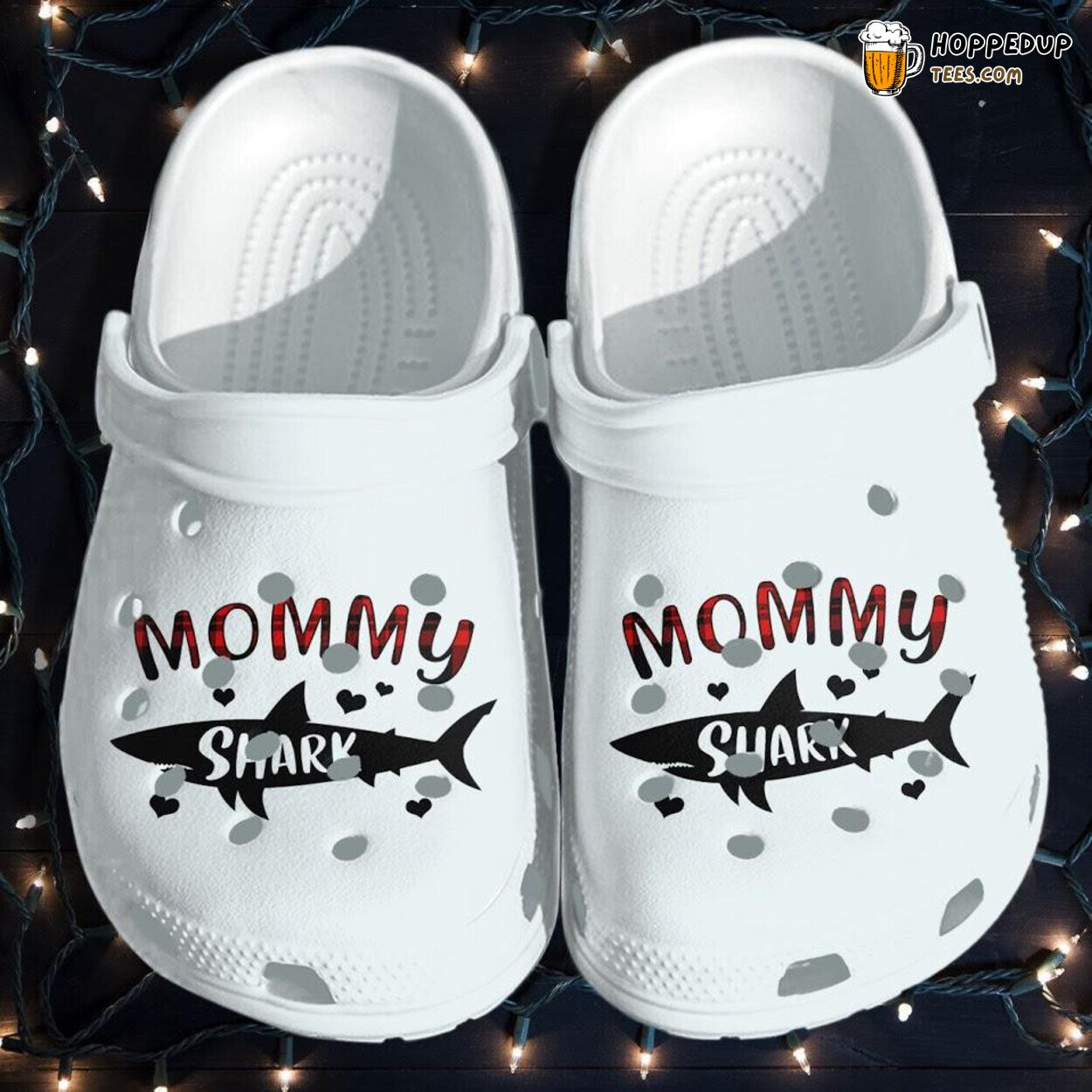 Mommy Shark Shoes Funny Shark Croc Gifts for Mom Mother’s Day Style