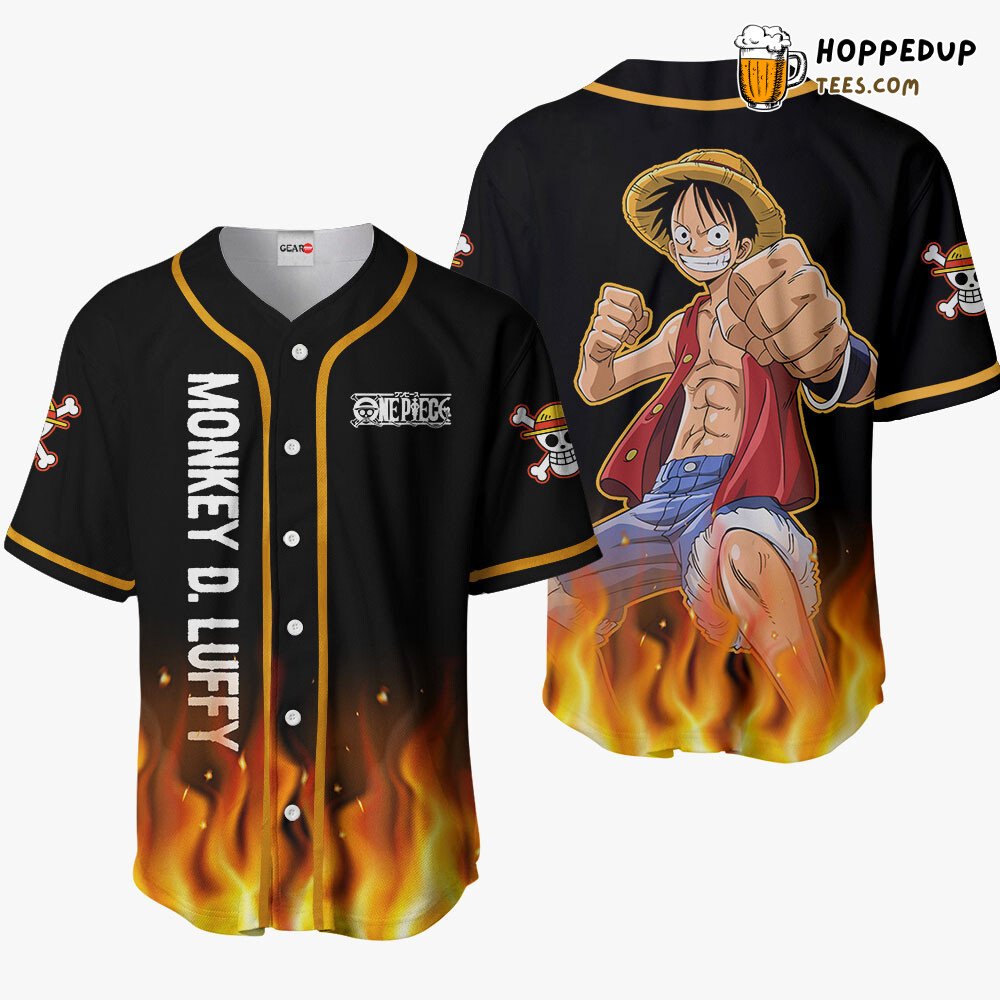 Monkey D Luffy OP Anime Unique Design Baseball Jersey Distinctive Edition