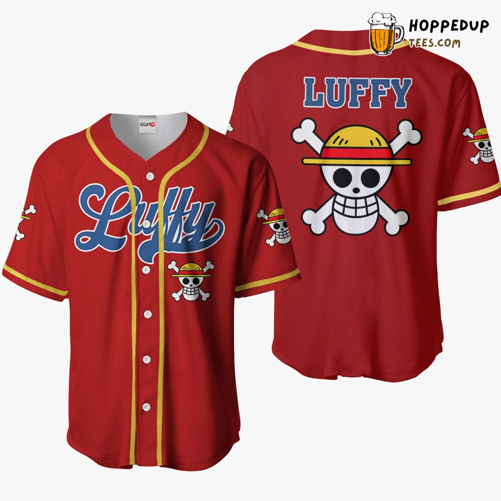 Monkey D. Luffy Emblem Unique Baseball Jersey Collection Distinctive Style Monkey D. Luffy Emblem Unique Baseball Jersey Collection Distinctive Style