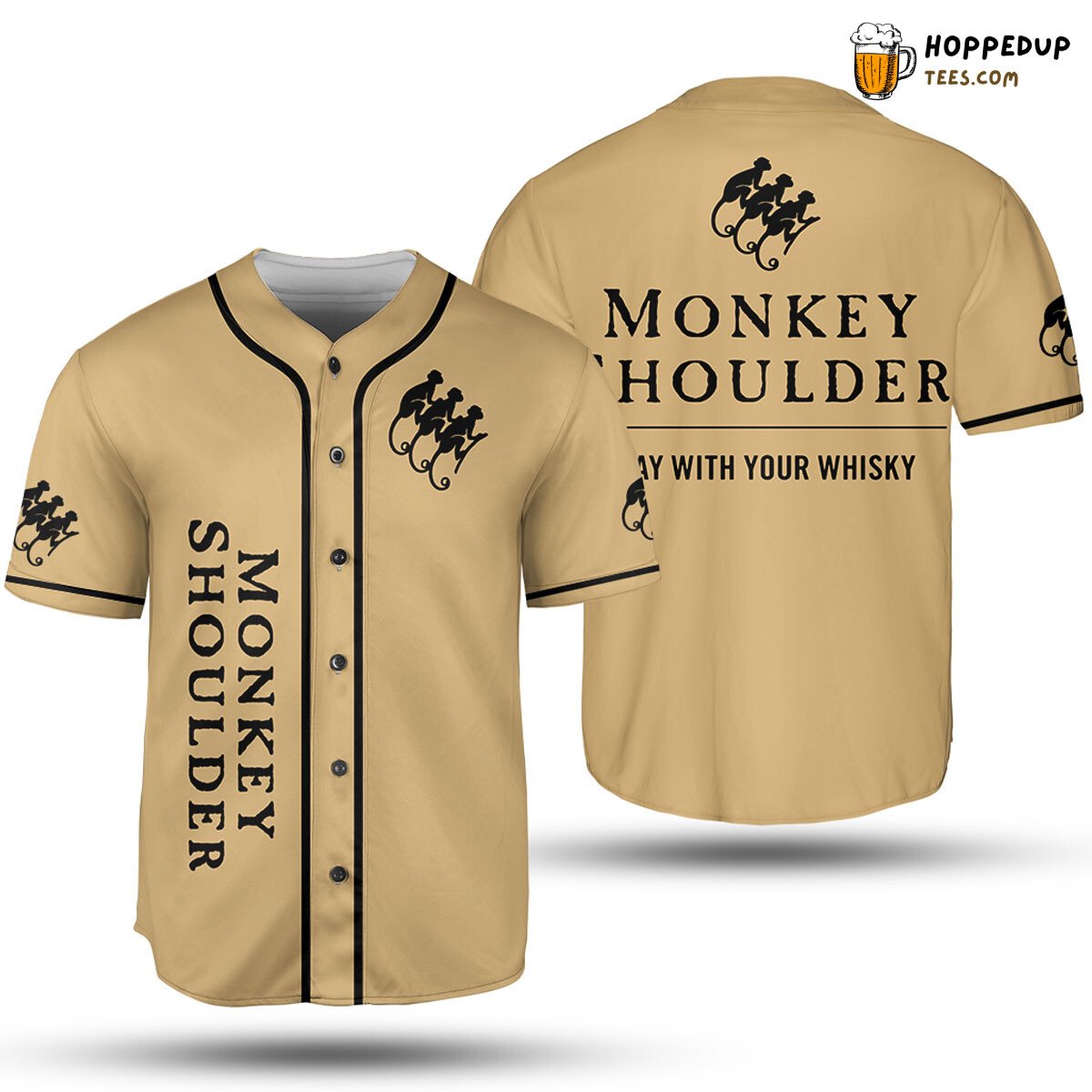 Monkey Shoulder Scotch Baseball Jersey Unisex Jersey Shirt