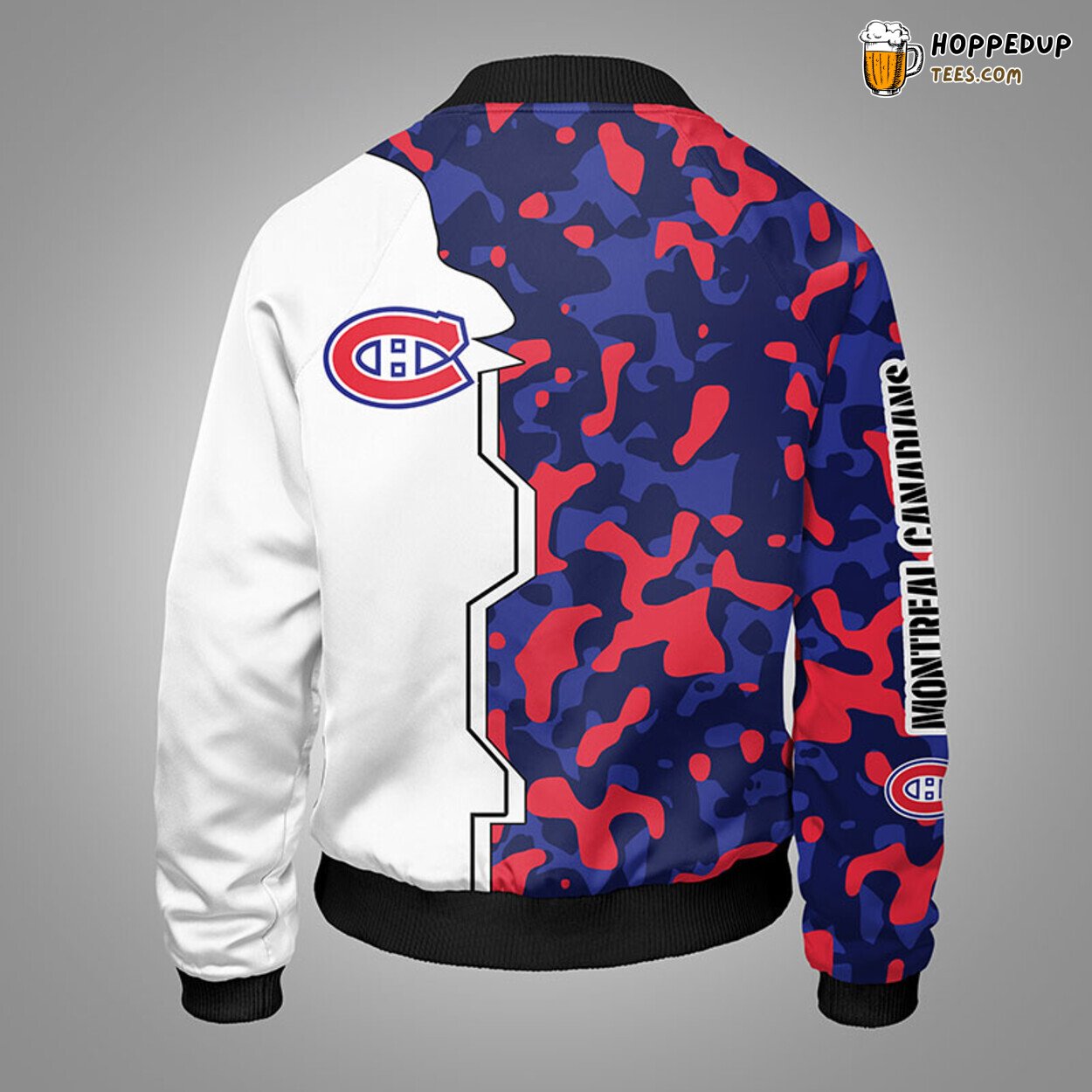 Montreal Canadians NHL Camouflage Red Unique Bomber Jacket Stylish Look