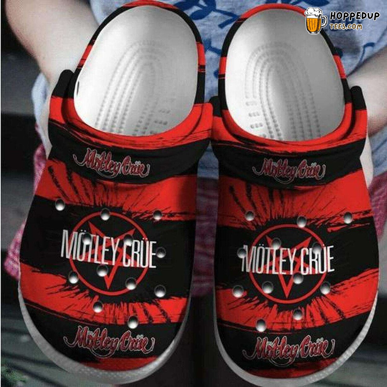 Motley Crue Rock Band Inspired Comfortable Unique Clog Shoes
