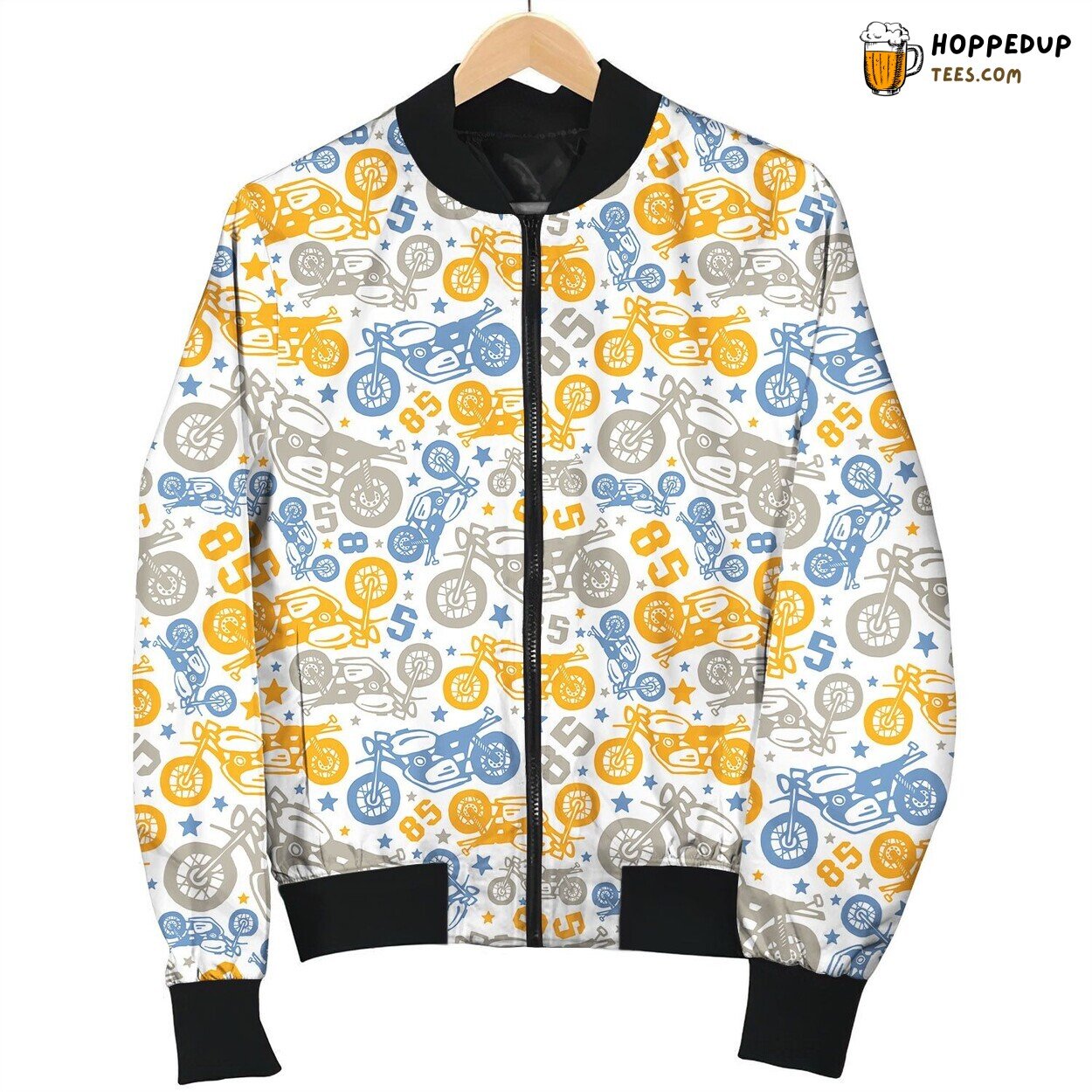 Motocross Pattern Bomber Jacket