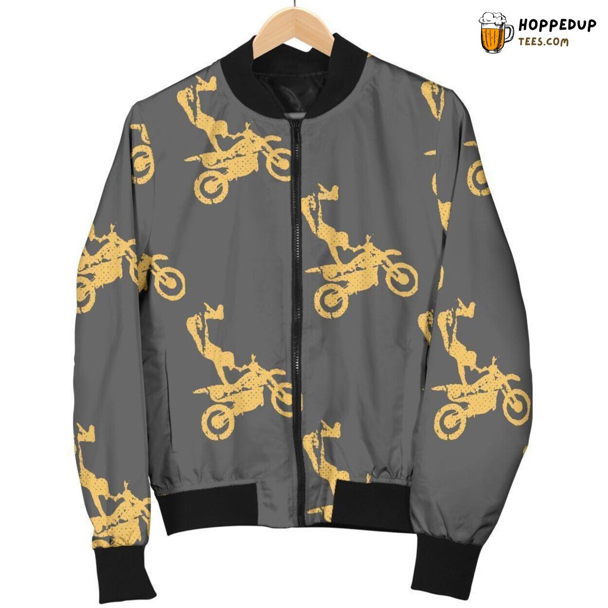 Motocross Racing Sport Design Men’s Bomber Jacket Distinct Pattern Display Motocross Racing Sport Design Men’s Bomber Jacket Distinct Pattern Display
