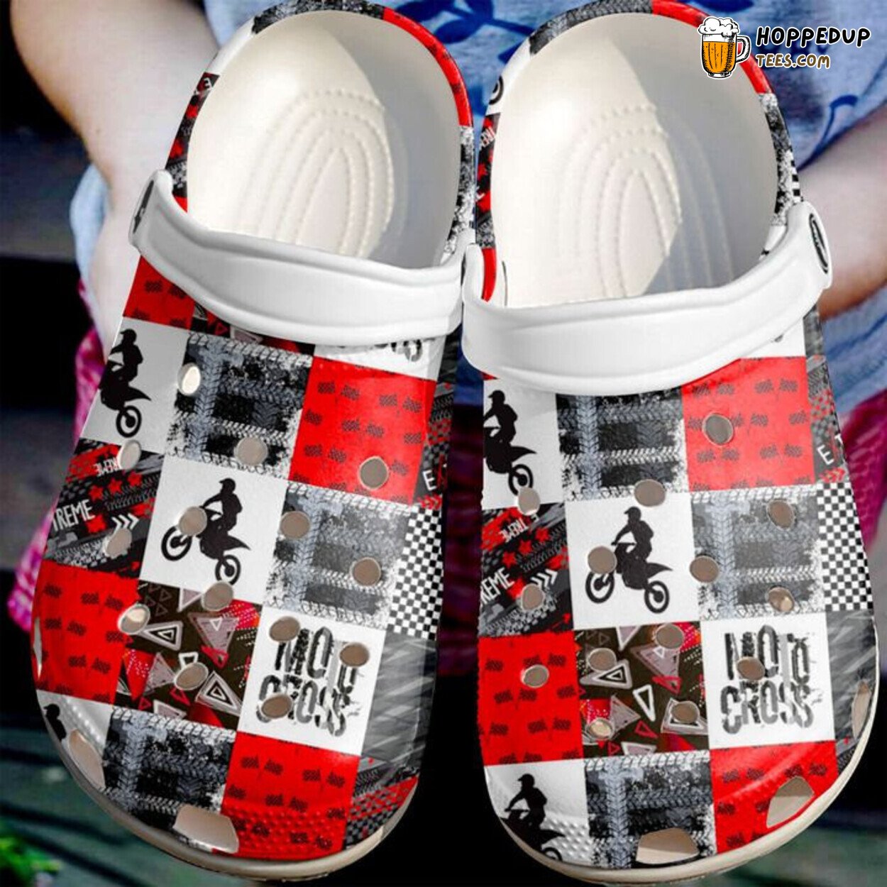 Motorcross Fan Gift Classic Water Themed Comfortable Unique Clogs