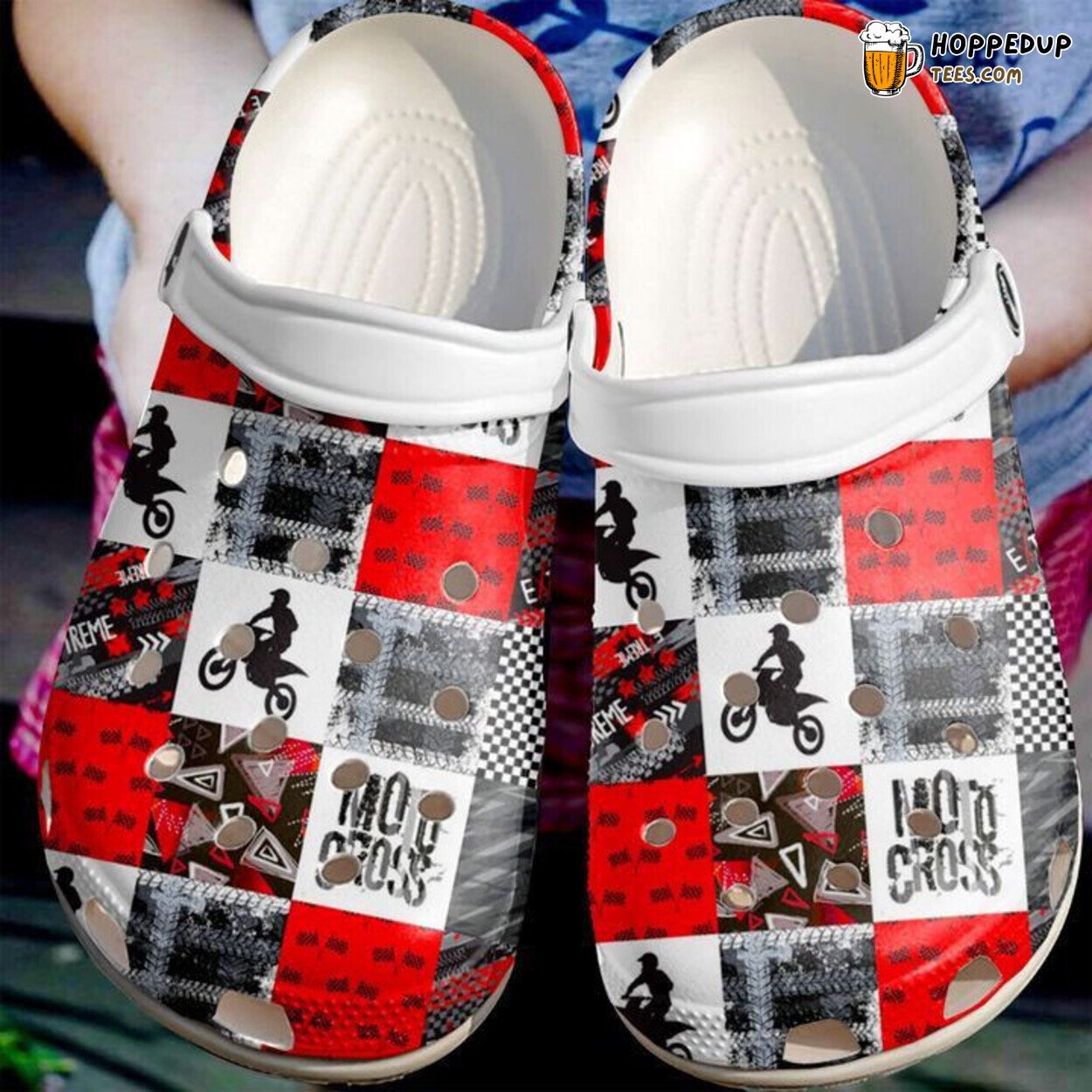 Motorcross Theme Comfortable Rubber Clogs Racing Inspired Footwear