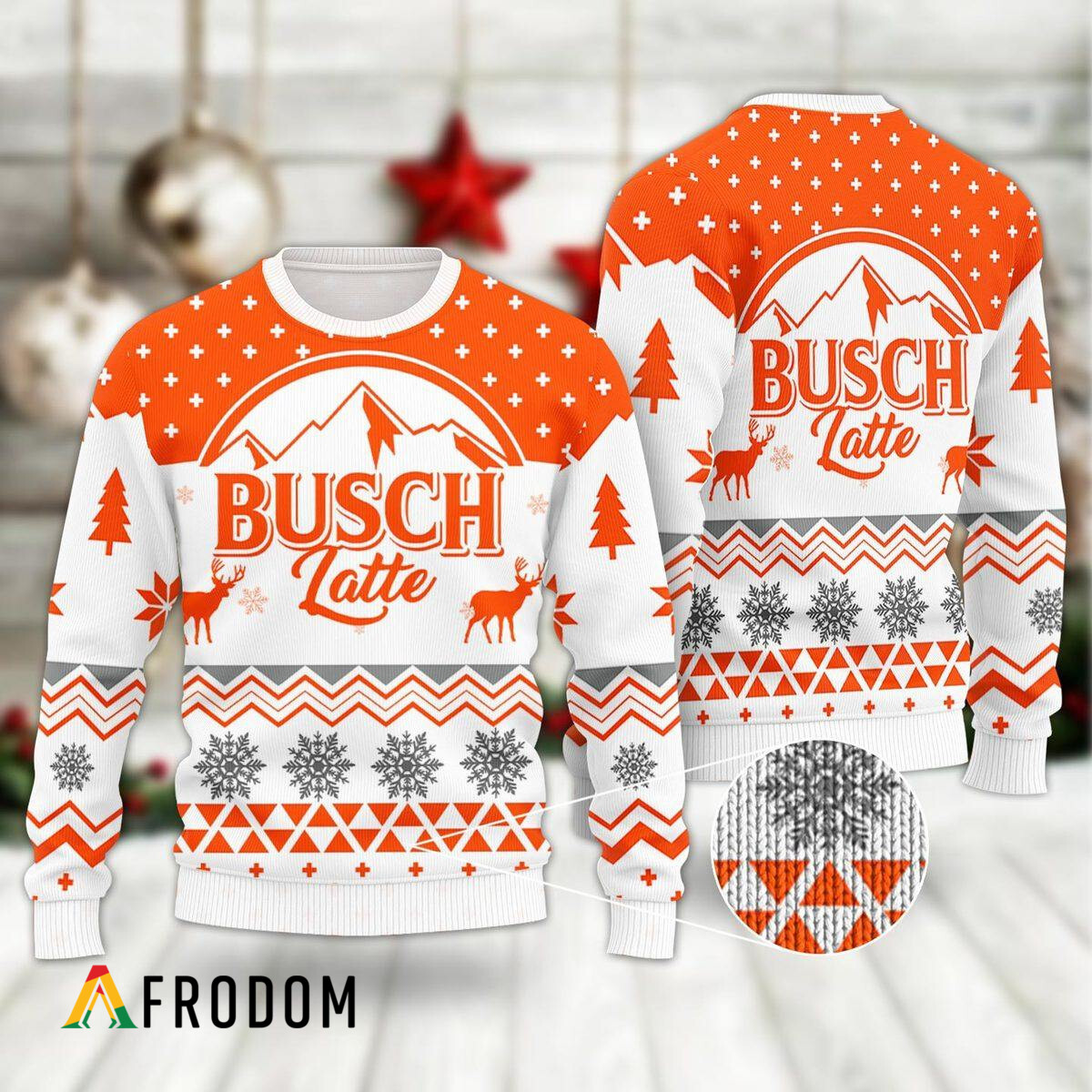 Mountain Busch Latte Christmas Ugly Sweater HU