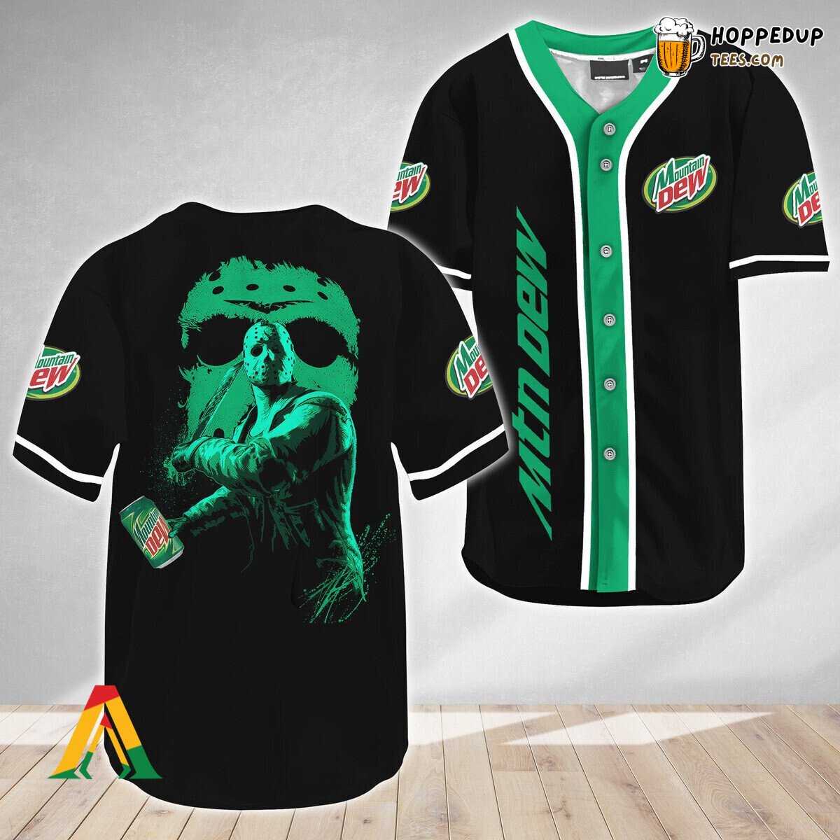 Mountain Dew Jason Voorhees Friday The 13th Unique Baseball Jersey Look