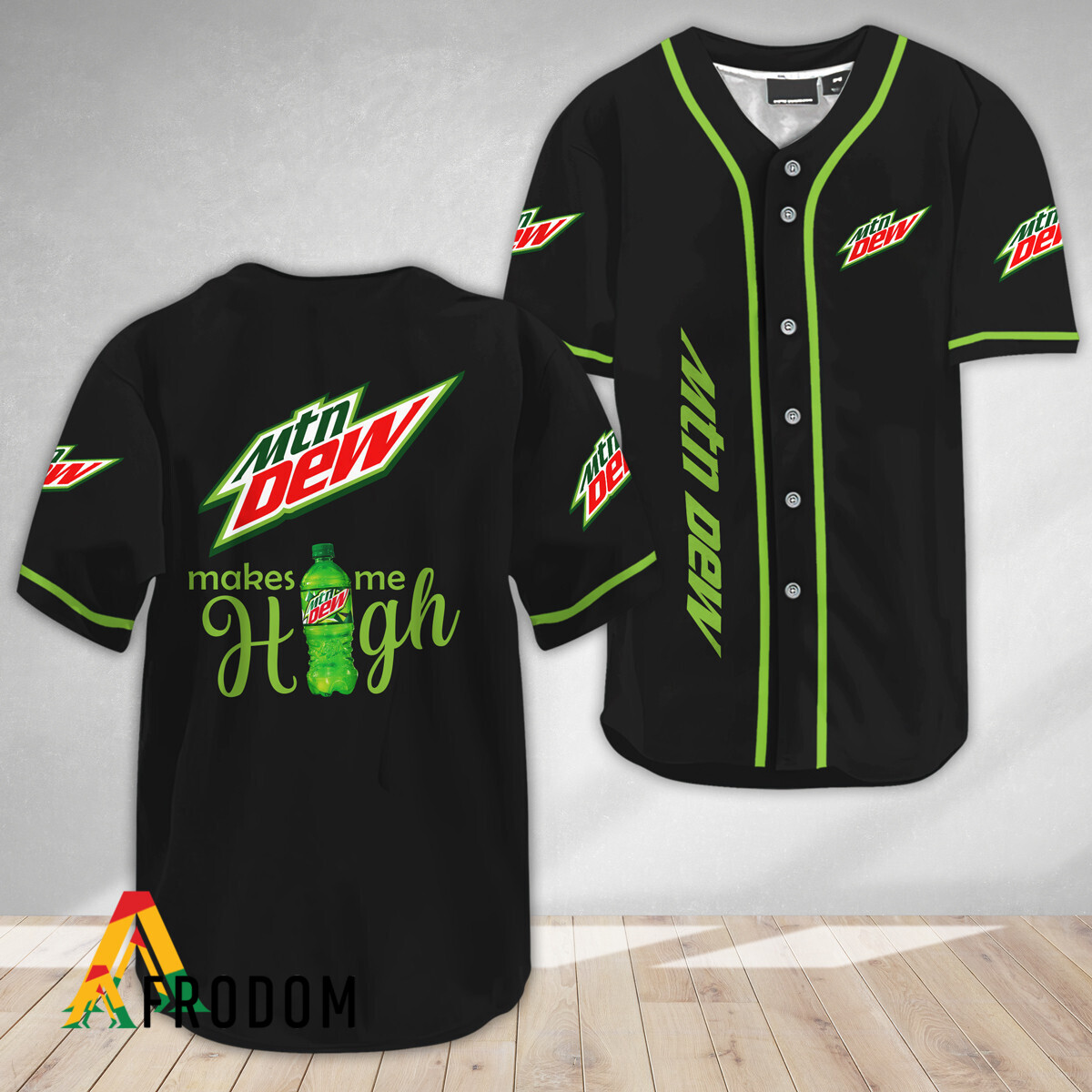 Mountain Dew Make Me High Baseball Jersey HU