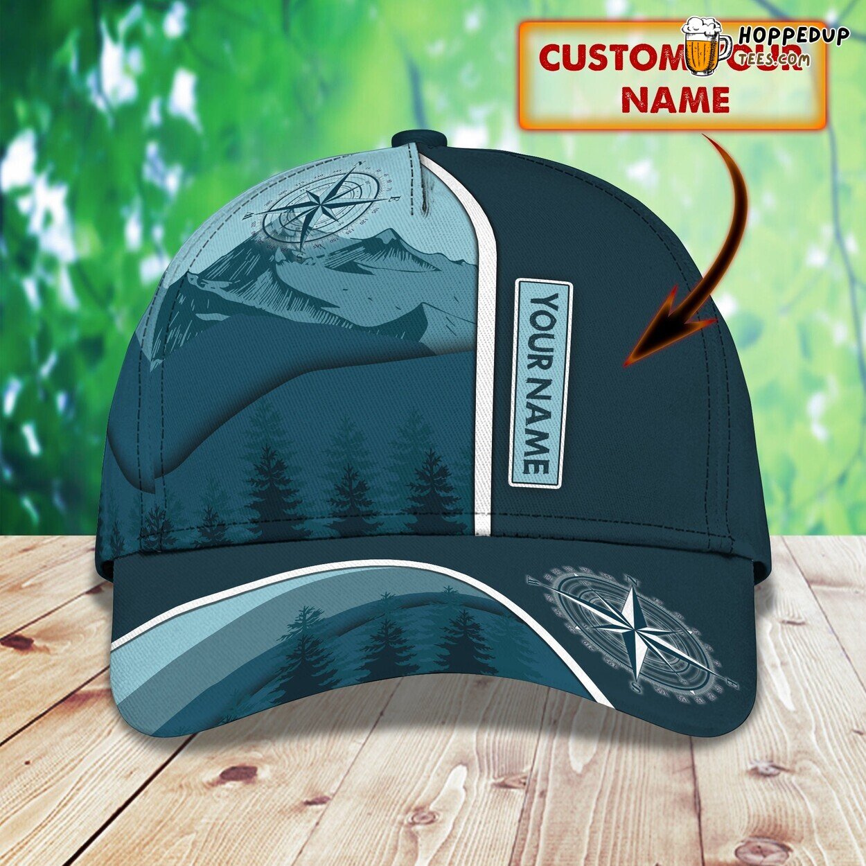 Mountain Exploration 3D Classic Cap Personalized Unique Name Design