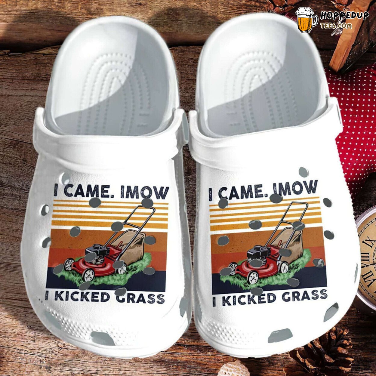 Mower Garden Theme Rubber Clog Shoes Comfortable Outdoor Footwear