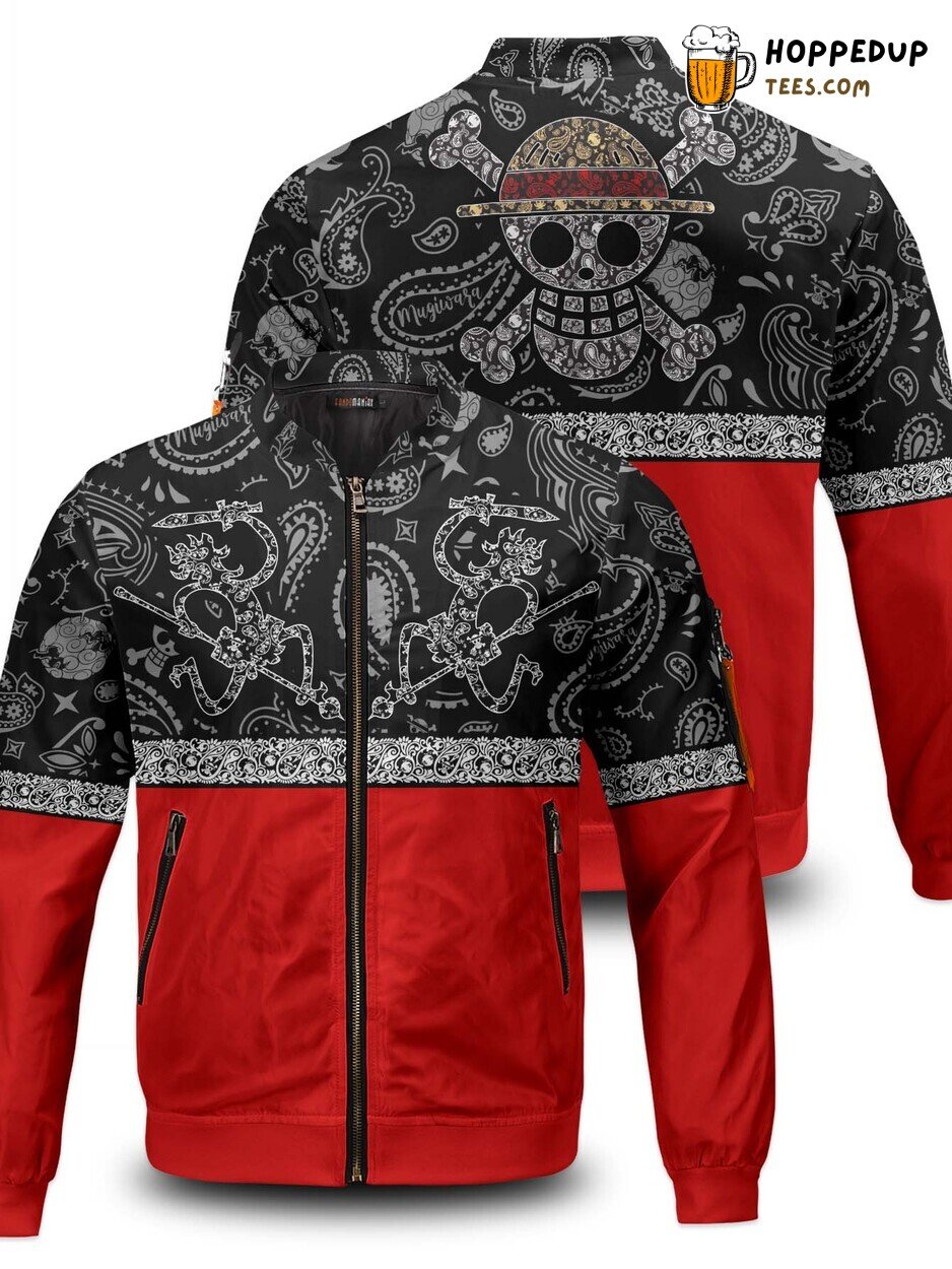 Mugiwara Paisley Distinct Bomber Jacket Unique Stylish Design Edition