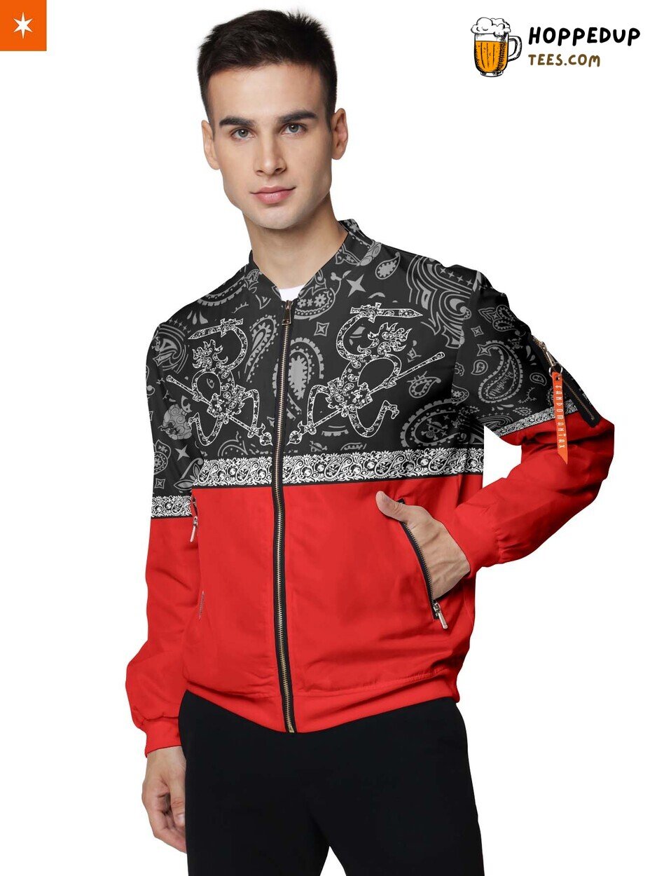 Mugiwara Paisley Distinct Bomber Jacket Unique Stylish Design Edition