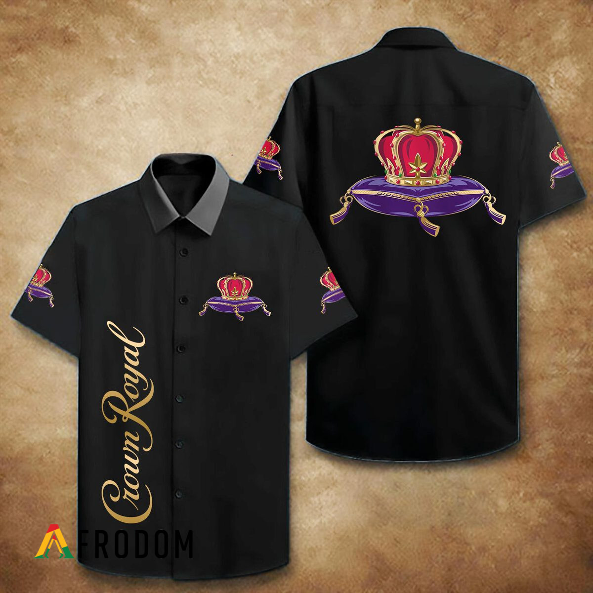 Multicolor Crown Royal Hawaii Button Shirt HU