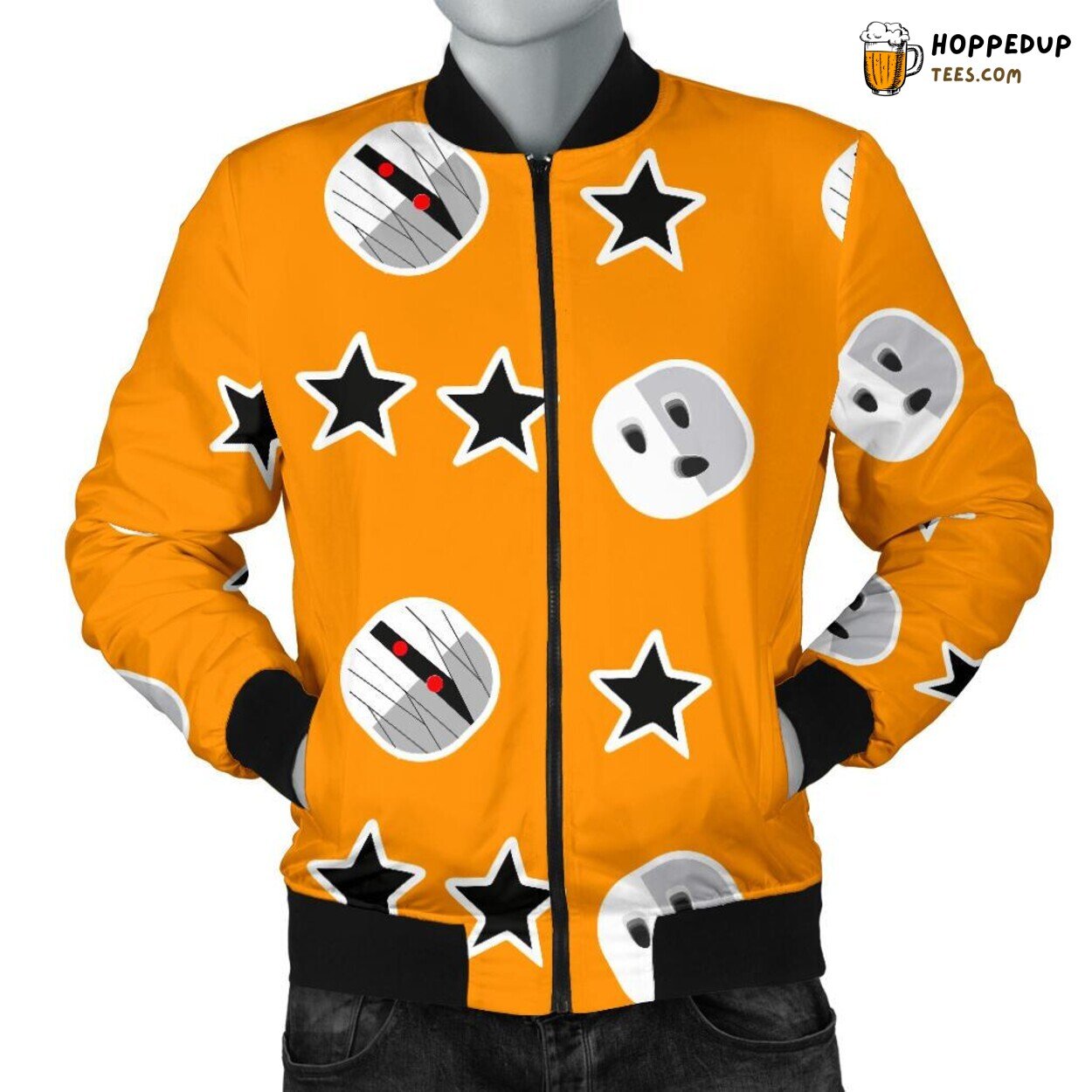 Mummy Inspired Unique Design Men’s Bomber Jacket Distinct Pattern Showcase