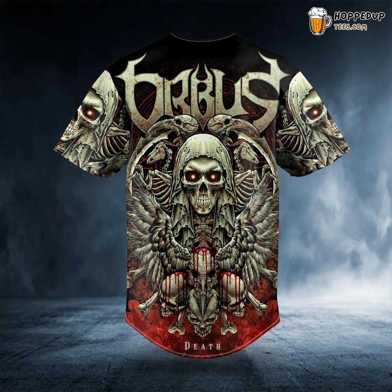 Mummy Orbus Grim Reaper Skull Baseball Jersey Graphic Tees 3D Print Special