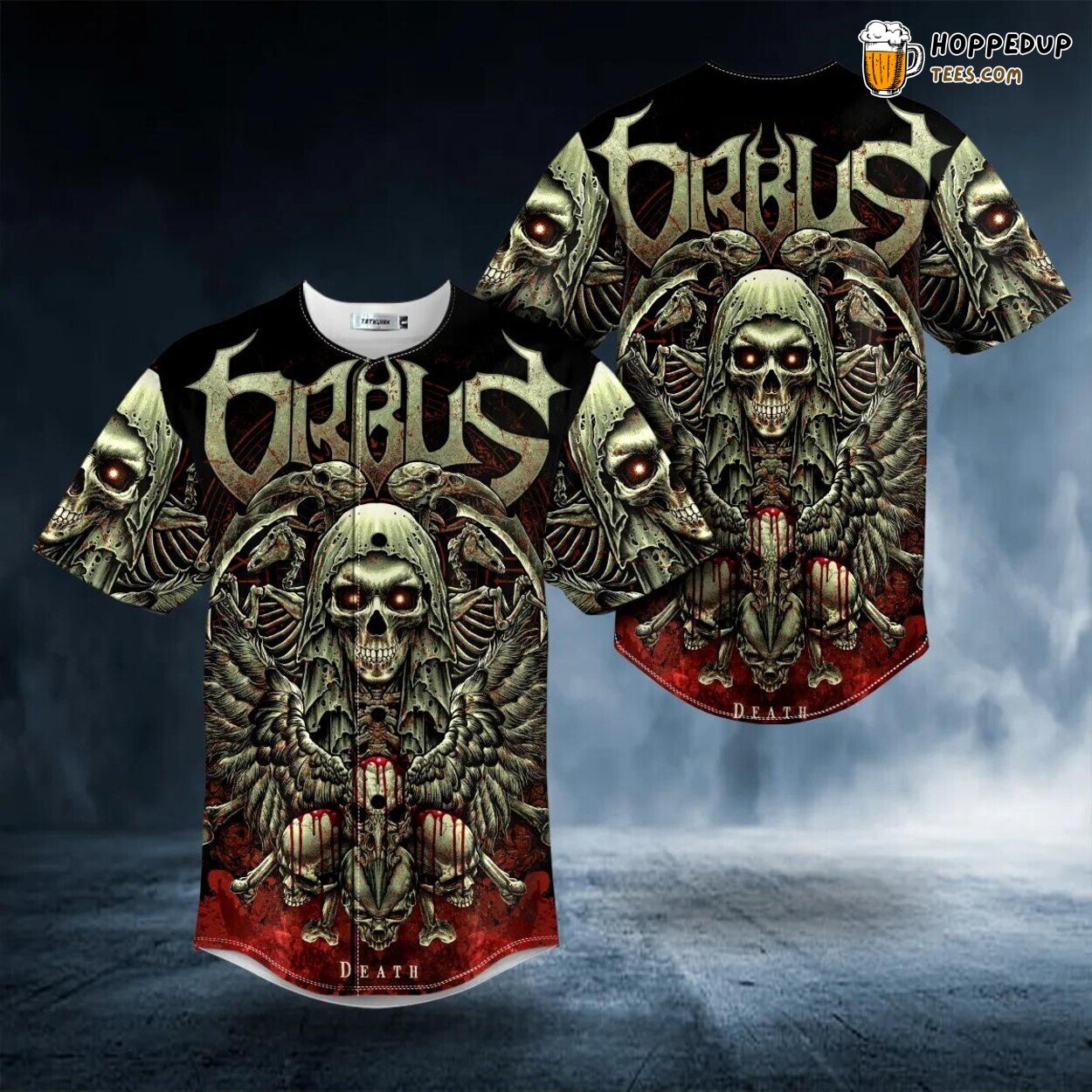 Mummy Orbus Grim Reaper Skull Tailored Unique Baseball Jersey