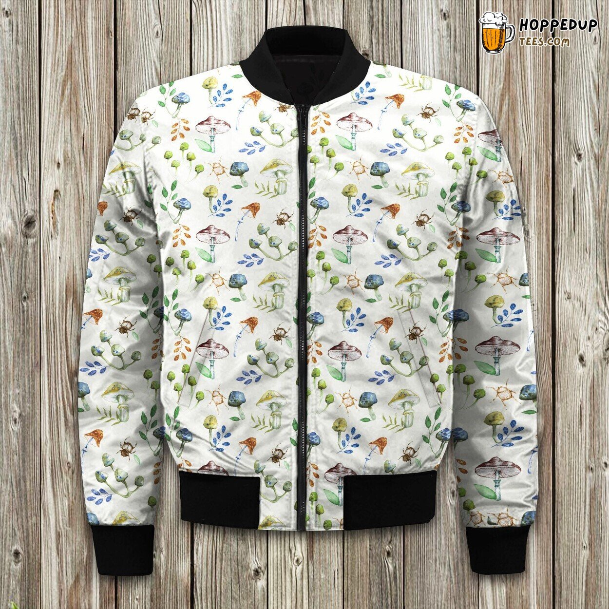 Mushroom Hunting Mushroom Bomber Jacket