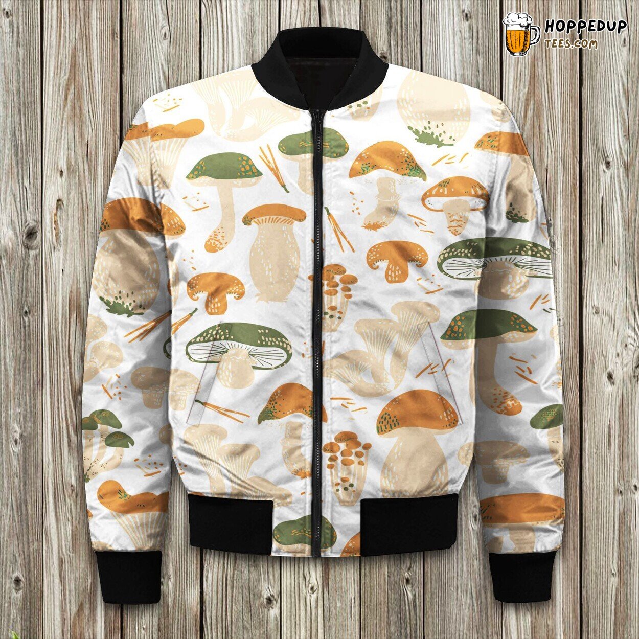 Mushroom Vintage Bomber Jacket
