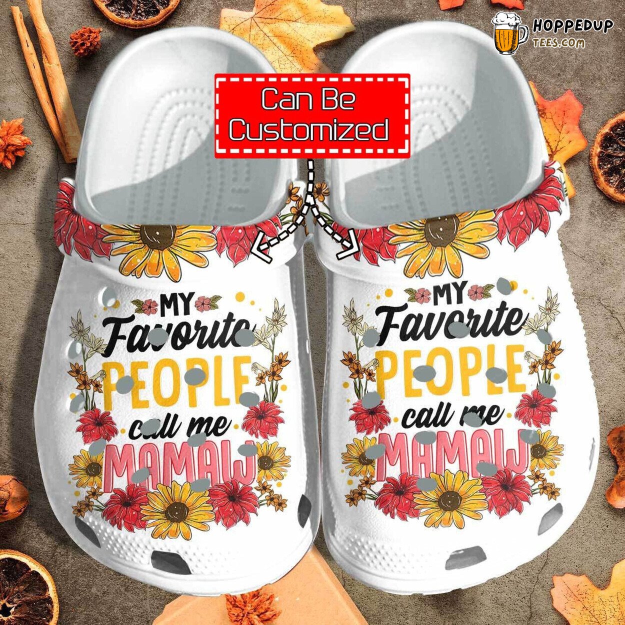 My Favorite People Call Me Mamaw Custom Design Comfortable Clogs