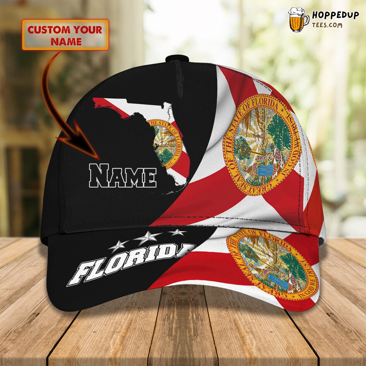 My Florida Elegant 3D Classic Cap Personalized Name Unique Premium Design