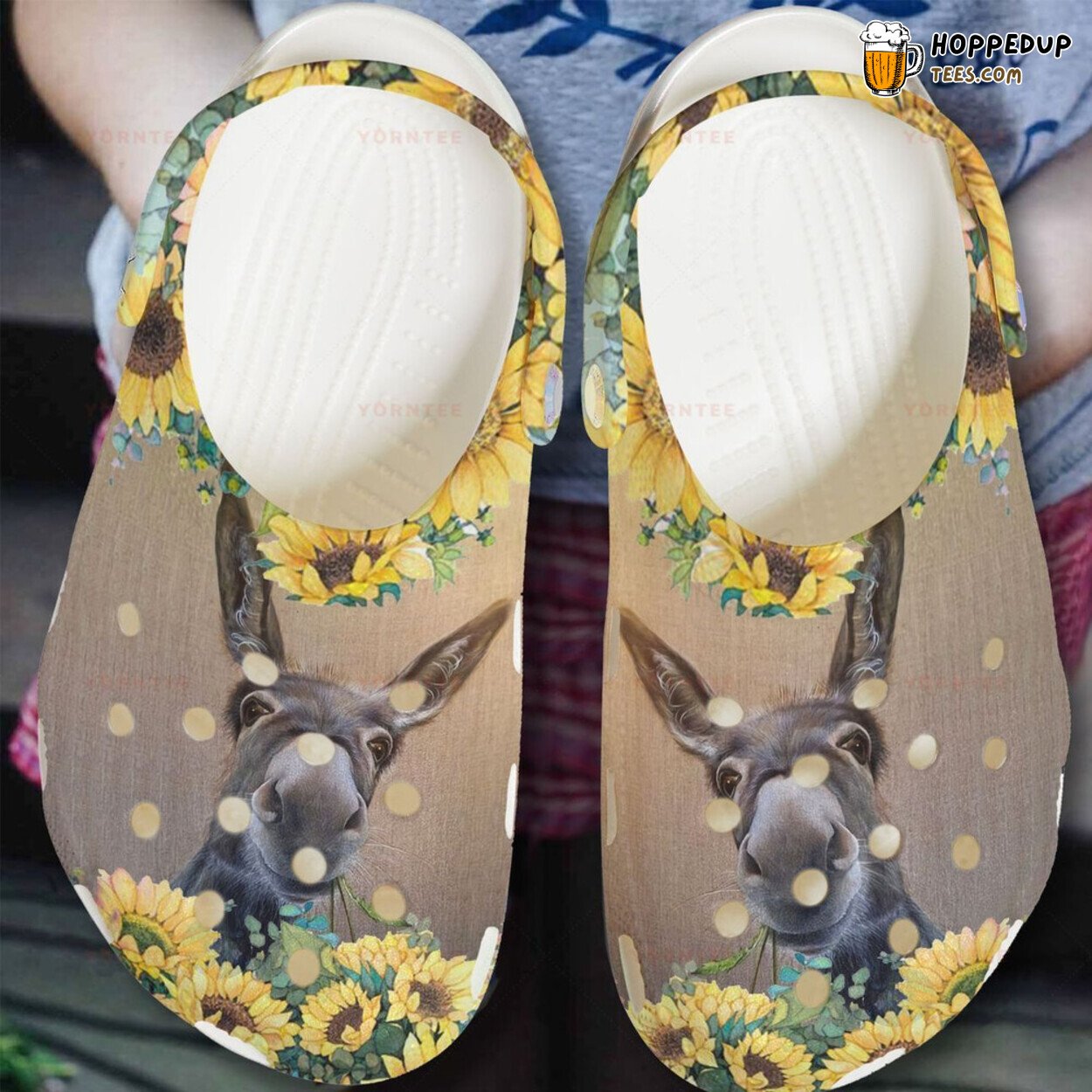 My Lovely Donkey Flowers Lover Gift Comfortable Rubber Clogs Shoes